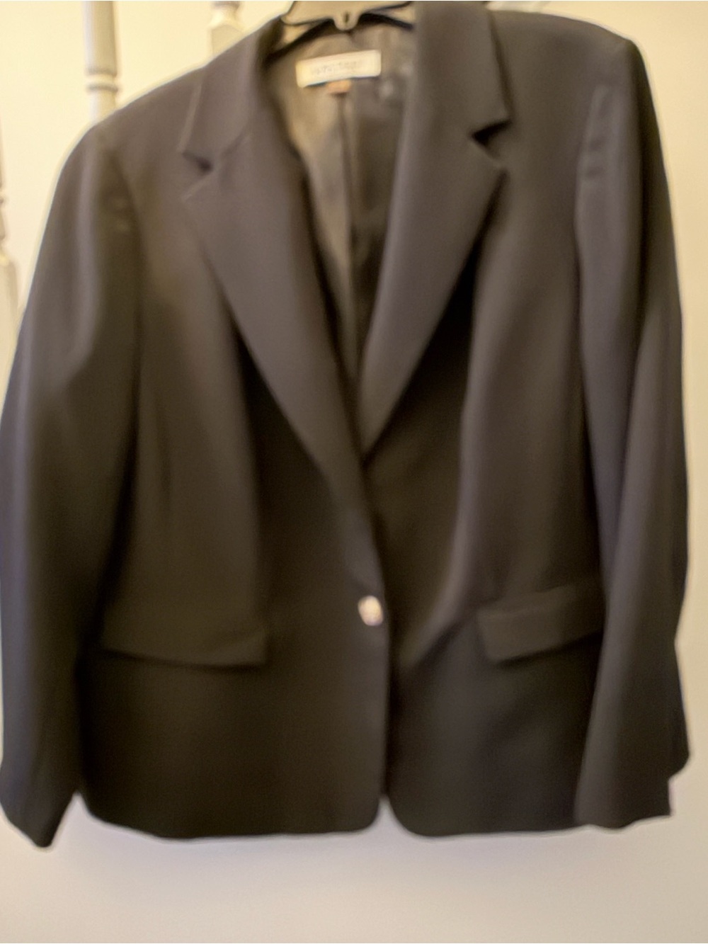 Classic Black Women's Blazer - Two-Button Professional Jacket